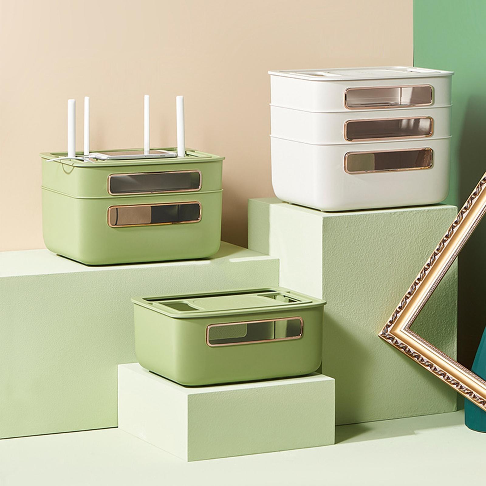 Router Storage  Charger Organizer Decoration for TV Wires Home