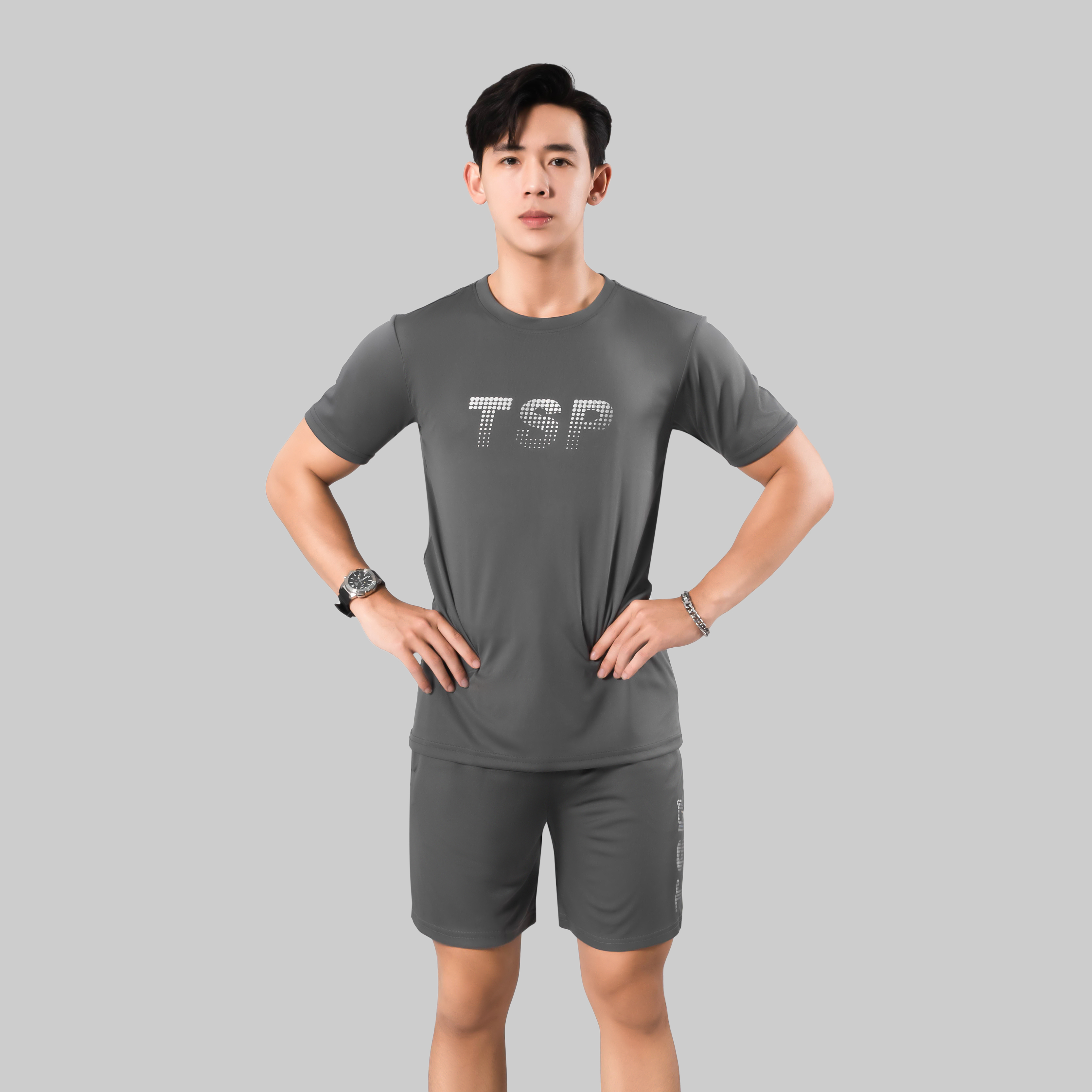 Bộ Quần Áo Thể Thao Nam TSIMPLE tập gym vải thun lạnh thoáng mát co giãn tôn dáng chuẩn form MSSBHP2