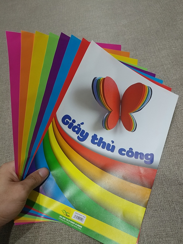 Giấy Thủ Công A4 -Decal (7Tờ/Xấp)