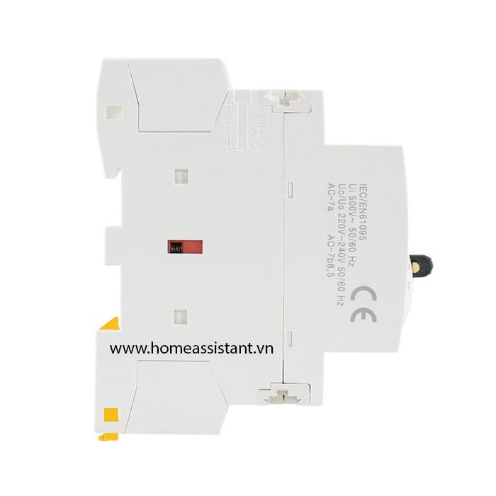 Khởi Động Từ 1 Pha 2P 63A Hỗ Trợ Công Tắc Tay KCT-63M