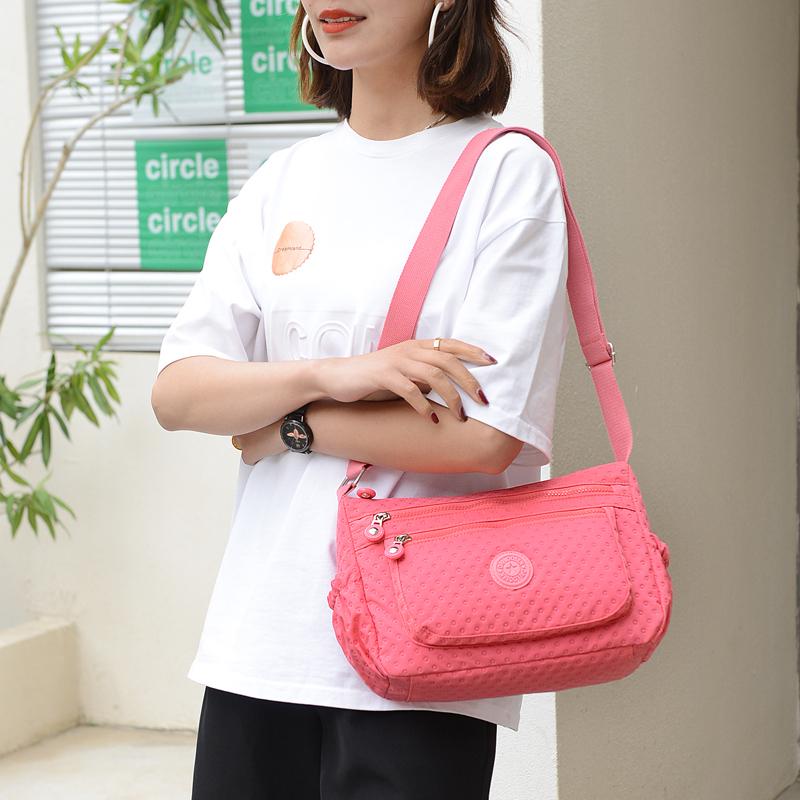 2021 Khoác Màu Sắc Nữ Túi Bốn Mùa Tướng Túi Nylon Vải Nữ Túi Túi Điện Thoại Di Động