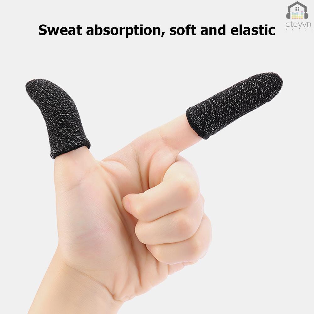 1 cặp bao ngón tay siêu mỏng chống mồ hôi chống tĩnh điện cho điện thoại/máy tính bảng