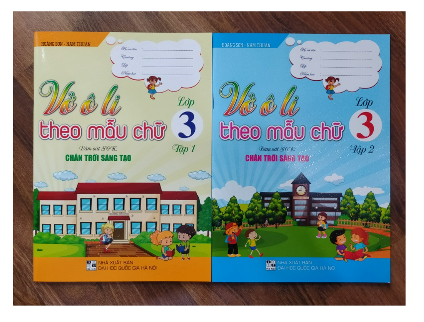 Sách - Combo Vở ô li theo mẫu chữ lớp 3 - tập 1 + 2
