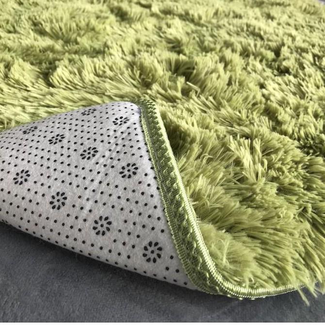Thảm Lông Xù Màu Xanh Cỏ | 160x200cm | Thảm Trang Trí Phòng Khách - Phòng Ngủ - Thảm Trải Sofa - Thảm Dành Cho Bé