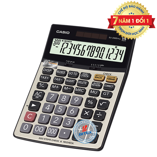 Máy Tính Casio DJ 240D-W-DP Plus