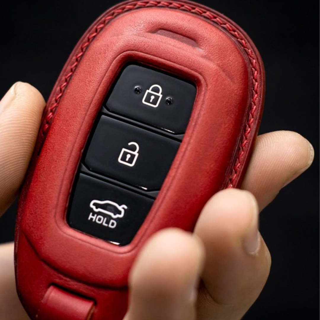 Bao Da Chìa Khóa ô tô HYUNDAI KONA Cao Cấp | Bọc chìa khóa ô tô da thật khâu tay