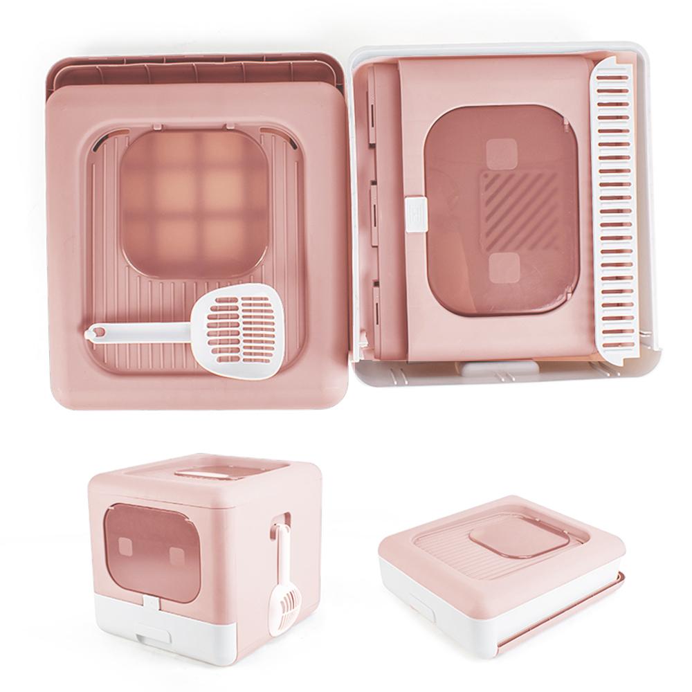 Hộp Nhà Vệ Sinh Cho Mèo Có Cửa Che