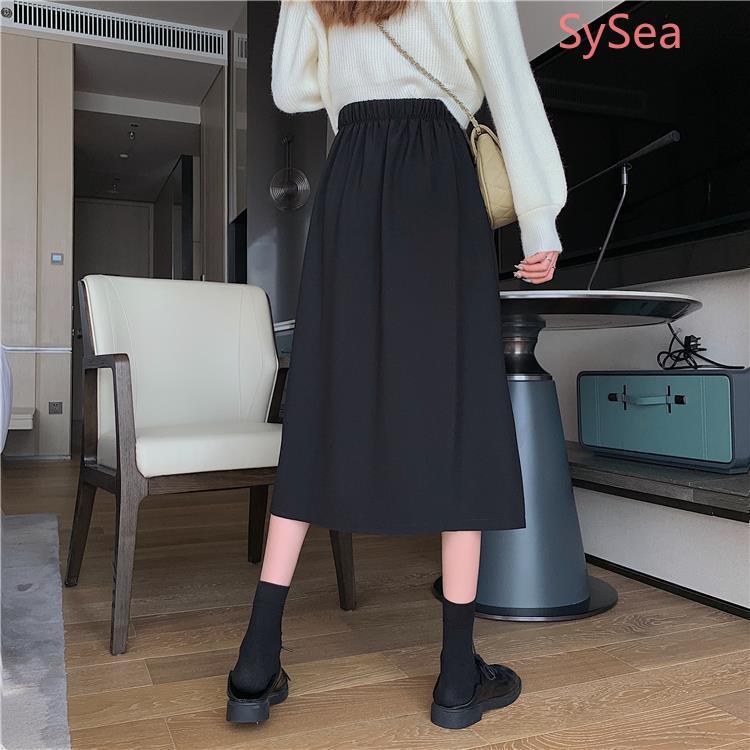 Chân váy dài xẻ tà, chân váy công sở chữ A dáng dài JOSEE' chất vải tuyết mưa cao cấp