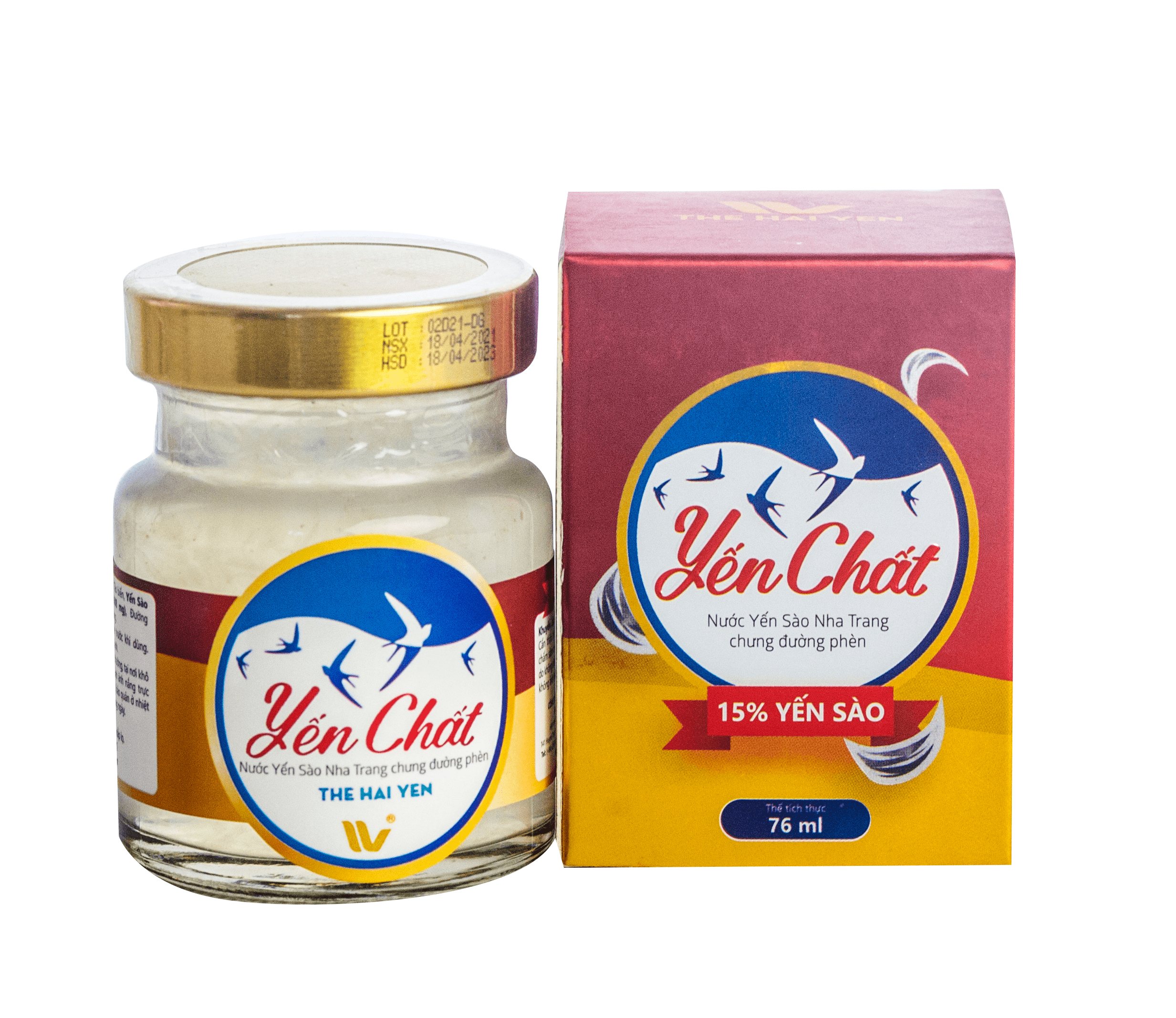 Yến sào Nha Trang chưng đường phèn - hương dưa gang TheHaiYen hộp 1 76ml