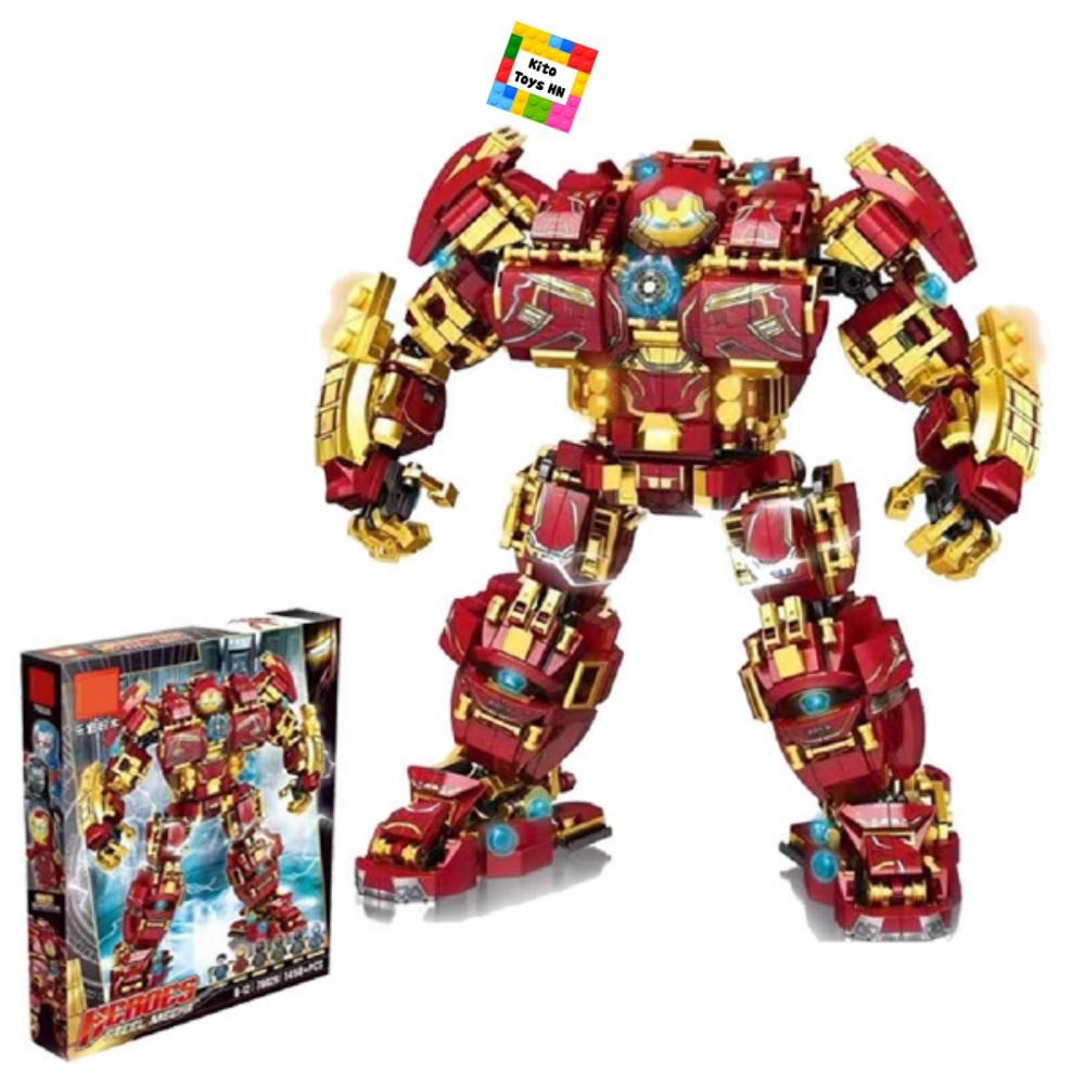 Đồ Chơi Xếp Lắp Ráp Robot Hulkbuster Mech 1450 Chi Tiết Mã 76026 Cho Trẻ Từ 6 Tuổi