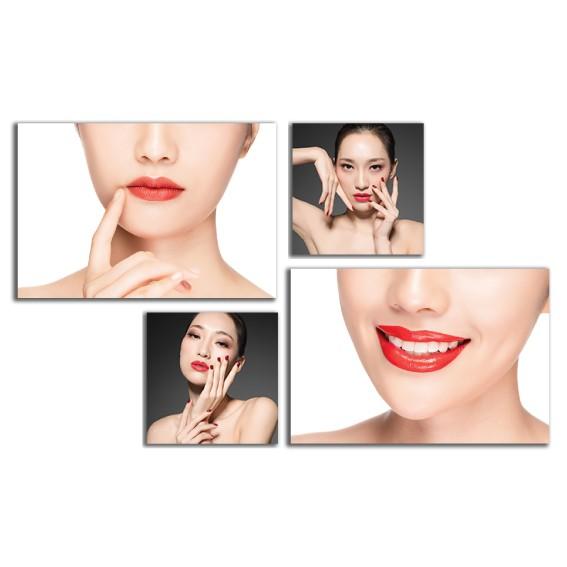 Tranh spa trang trí tiệm make up, shop son môi, shop mỹ phẩm