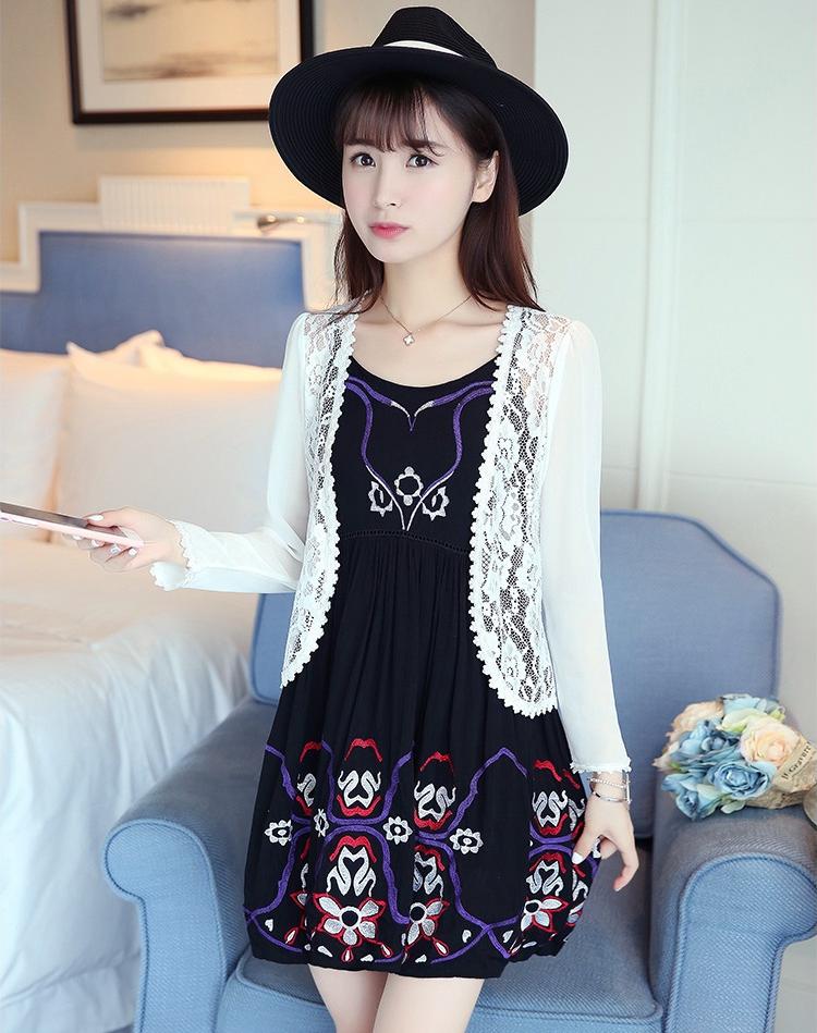 Áo khoác ren tà ngắn 05 C053