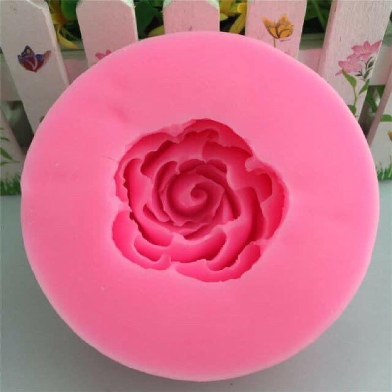 Khuôn silicon hoa hồng lớn 10cm