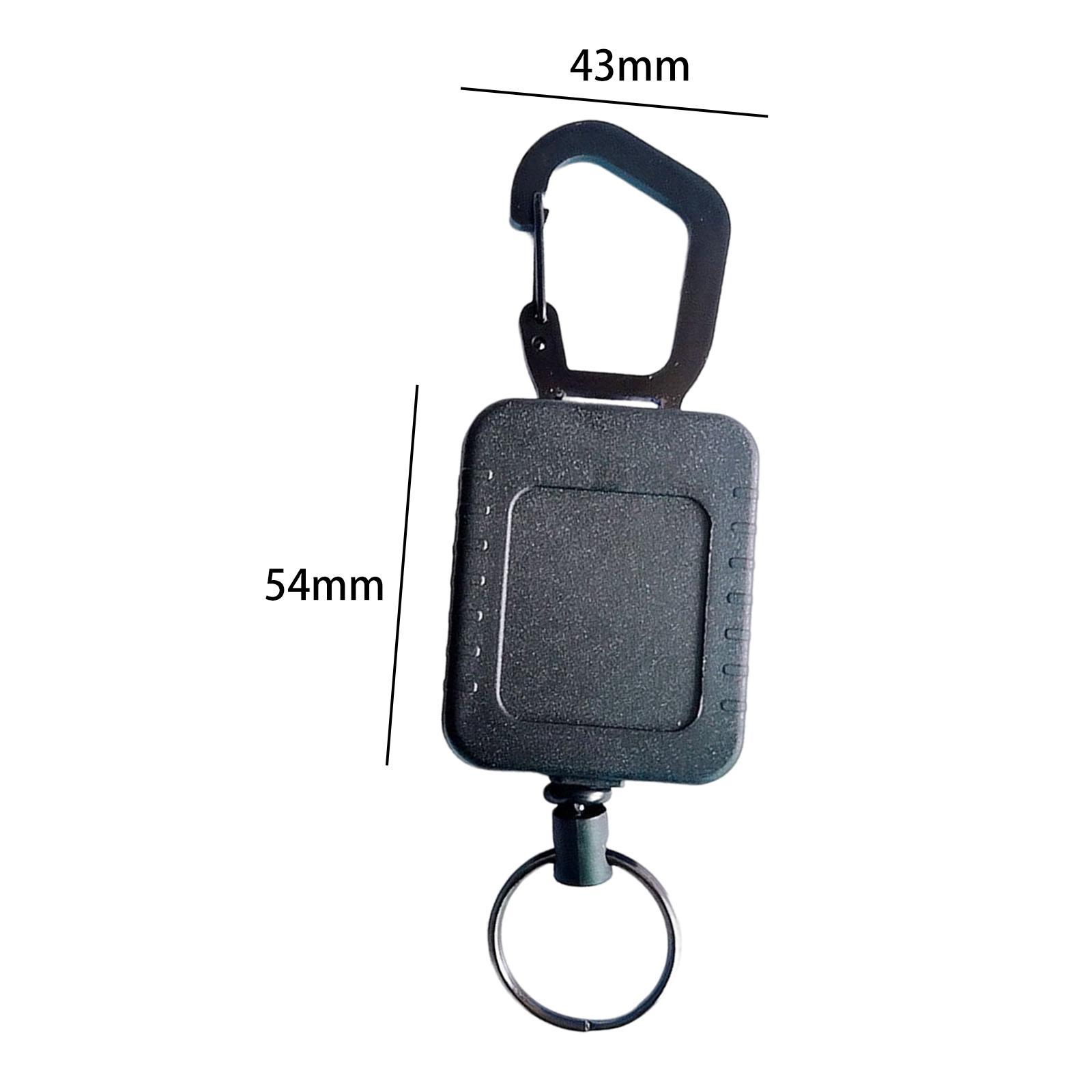 Retractable Key Chain Badge Holder Belt Card Heavy Duty Extendable