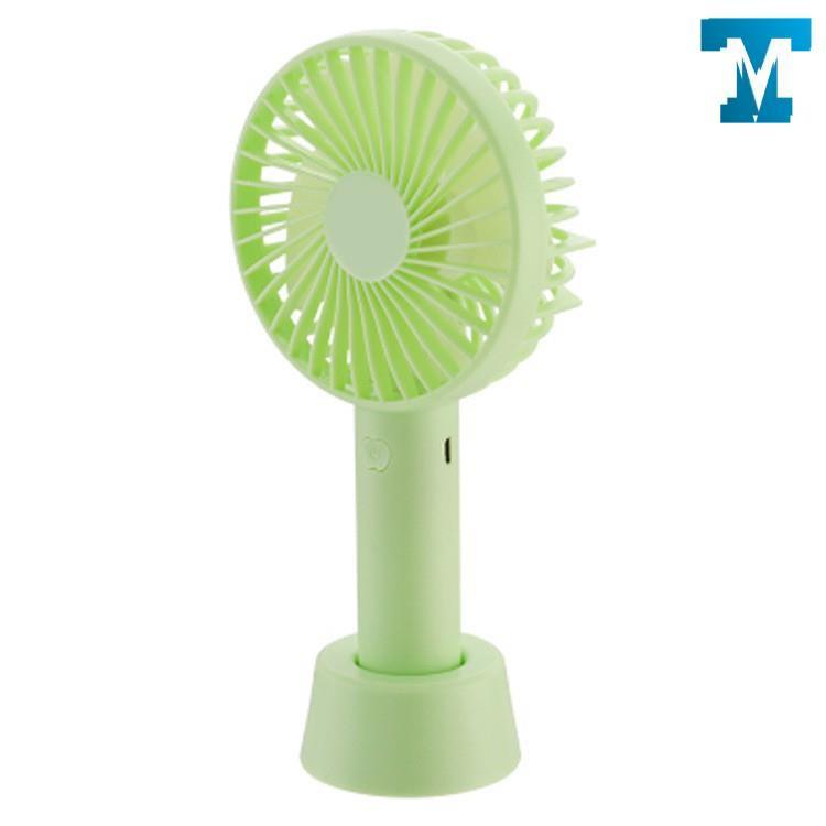 Quạt cầm tay có đế để bàn - quạt mini tích điện N9 3 cấp độ gió - Tặng kèm pin