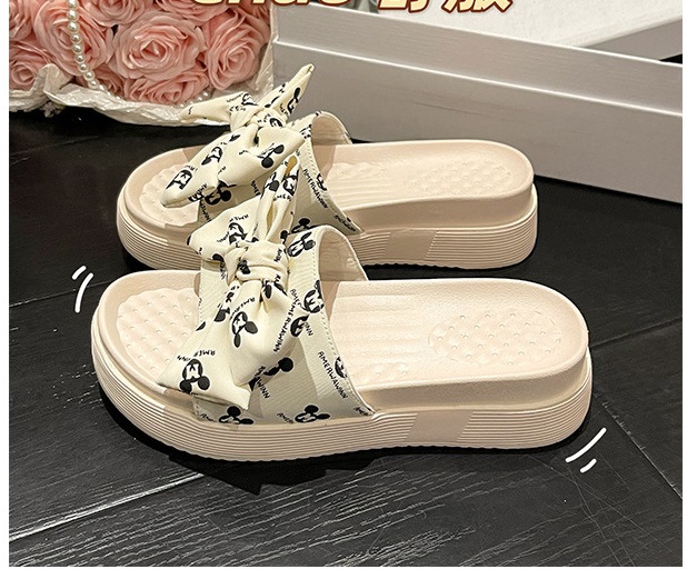 Dép bánh mì quai vải Mickey cute dễ thương teen S253