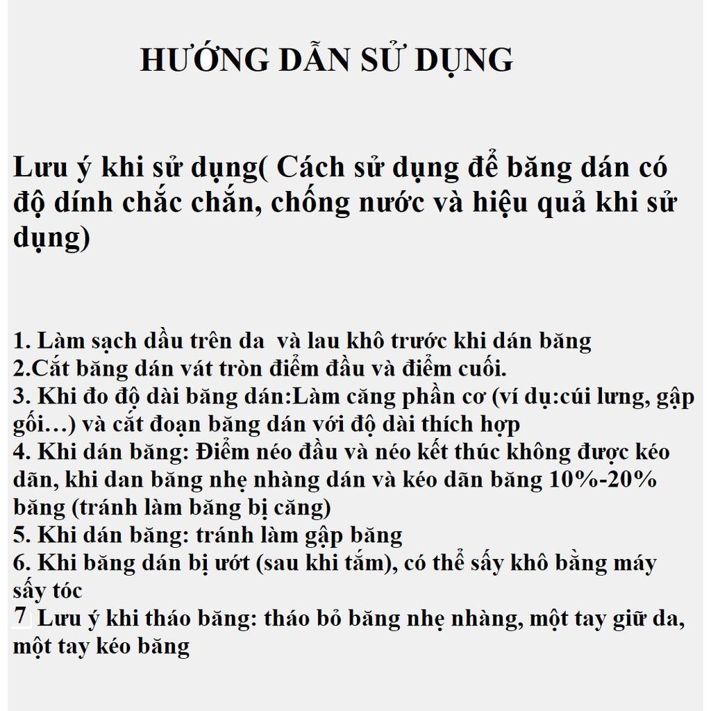 BĂNG DÁN CƠ THỂ THAO KINESIOLOGY, KEO VẢI DÁN NGỰC