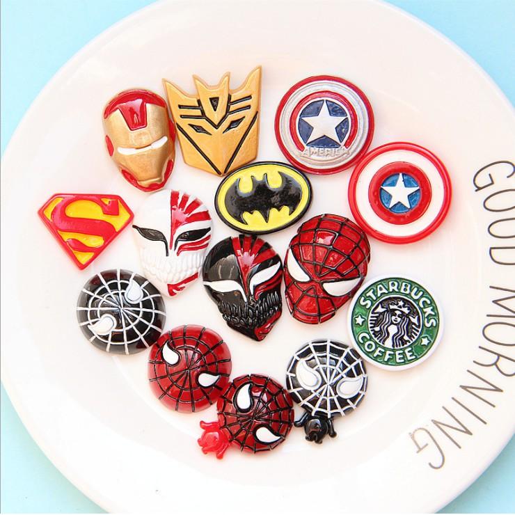 *HN* Charm mặt nạ các hero Marvel Avenger và Anime Tokyo Ghoul cho các bạn trang trí dép Crocs, điện thoại, DIY