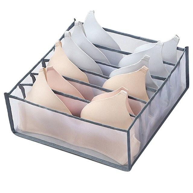 New Underwear Storage Compartment Box Foldable Bra Organizer Drawer Socks Storage Box Cabinet Drawer Divider Home Organizer