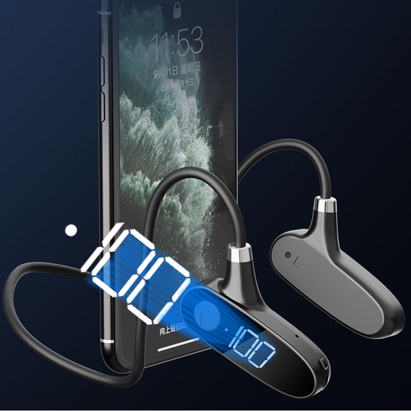 2 Set Sports Bone Conduction Headsets Bluetooth Earphones for Driving Gym