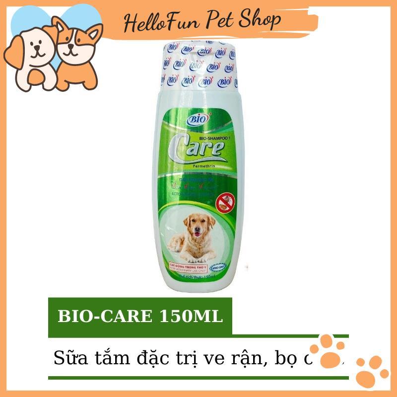 Sữa tắm trị ve rận, bọ chét cho chó mèo Bio Care 150ml