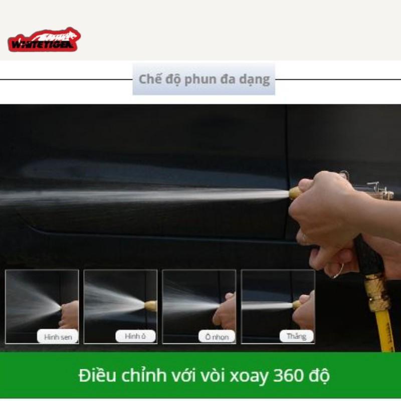 Vòi xịt nước rửa xe thông minh làm sạch mọi thứ bằng nước áp lực cao với nhiều chế độ 206400