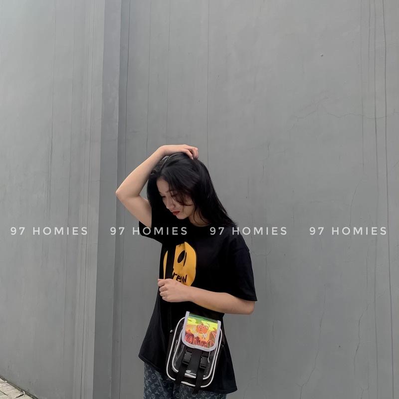 Túi đeo chéo nam, nữ - Túi đeo chéo hàng xịn màu đen