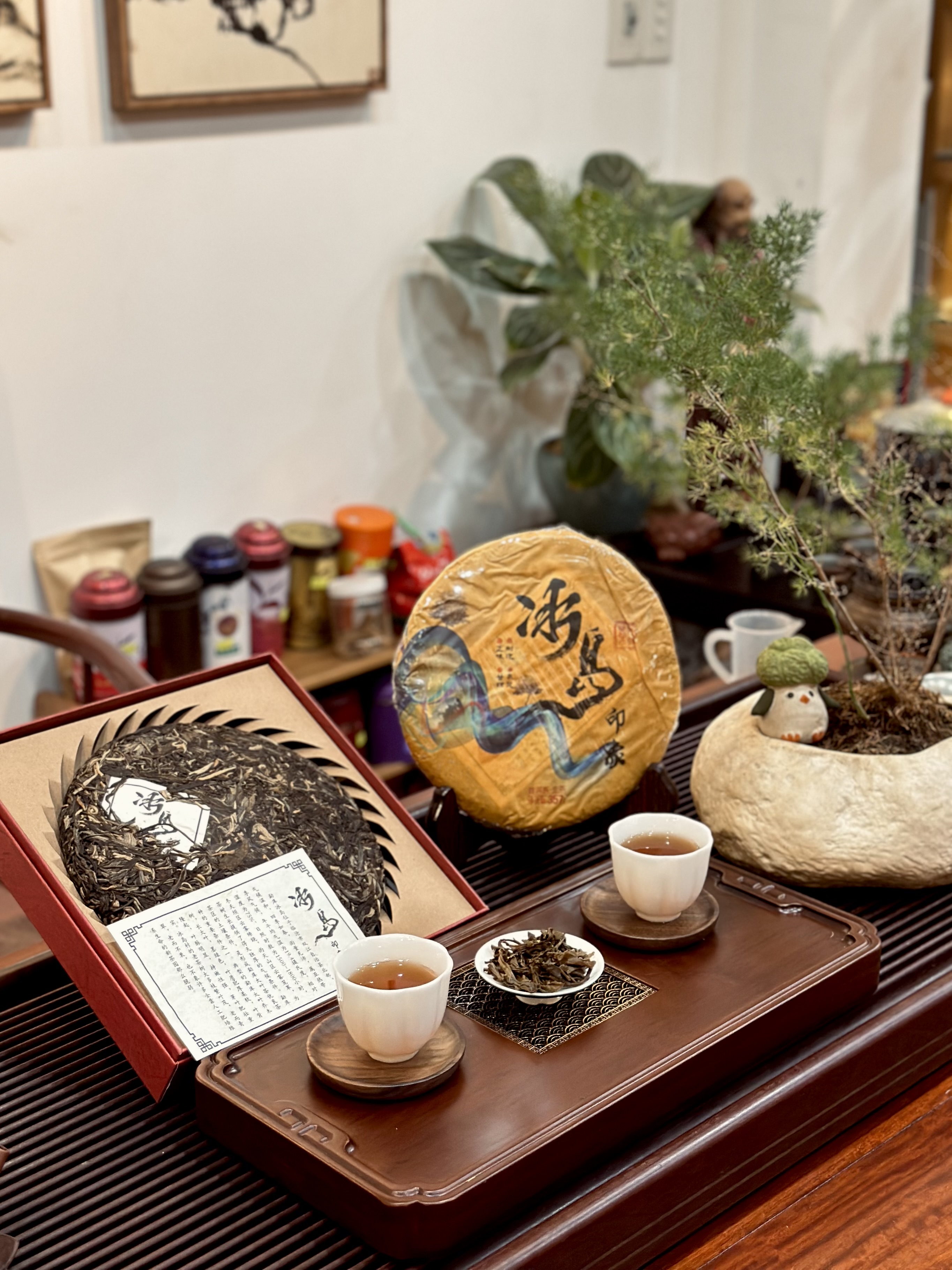 BÁNH TRÀ PHỔ NHĨ SỐNG "BĂNG ĐẢO ẤN TƯỢNG" - 357G - TRÀ NGON ĐẶC BIỆT - VIỆT LONG TRÀ