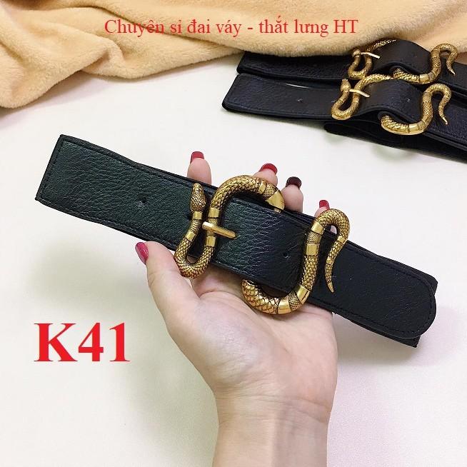 Đai váy belt G rắn lượng đồng K41