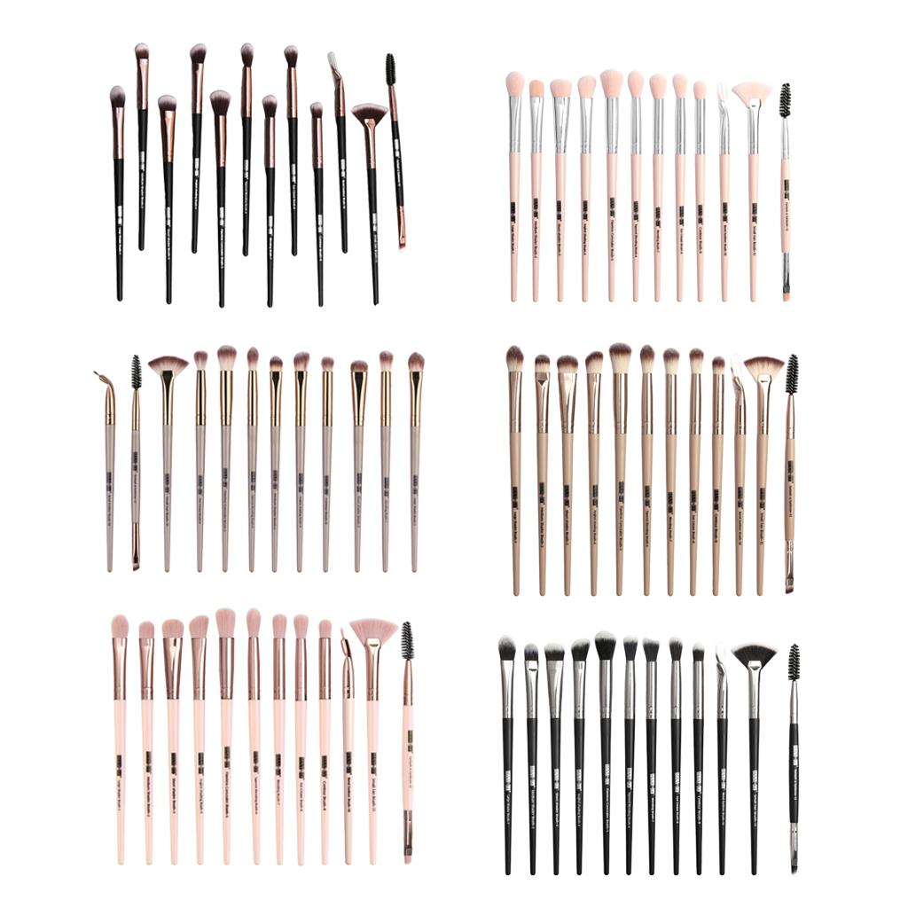 12Pcs Eye Makeup Brush Set For Eyeshadow Eyebrow Eyeliner