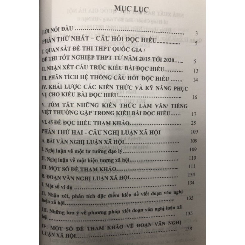Sách - Hướng dẫn ôn thi THPT môn Ngữ Văn ( 2 cuốn: phần Văn học hiện đại + Phần Đọc hiểu và nghị luận xã hội)