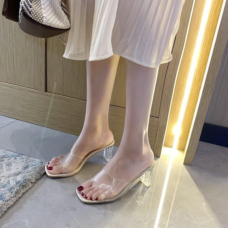 Xăng đan Cao Gót Kiểu Hàn Quốc Thiết Kế Xinh Xắn Cho Nữ