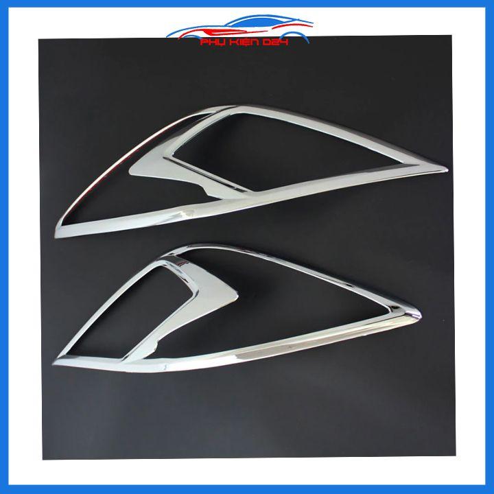 Ốp viền đèn pha hậu mạ crom Mazda BT-50, BT50 2015-2016-2017-2018-2019-2020 chống trầy trang trí bảo vệ xe