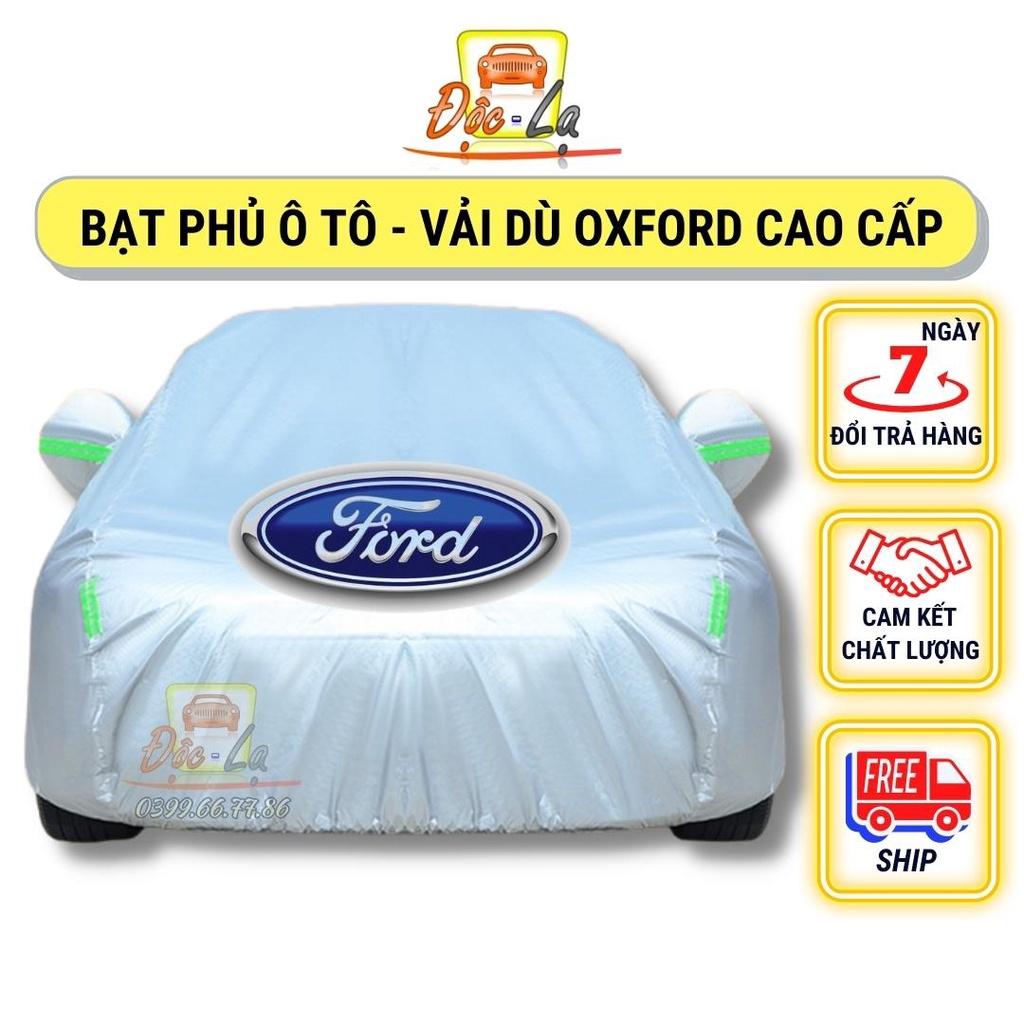 Bạt Phủ Ô Tô Vải Dù Ford EcoSport, Everest, Escape, Focus, Explorer, Ranger chống nóng, chống nước, có phản quang