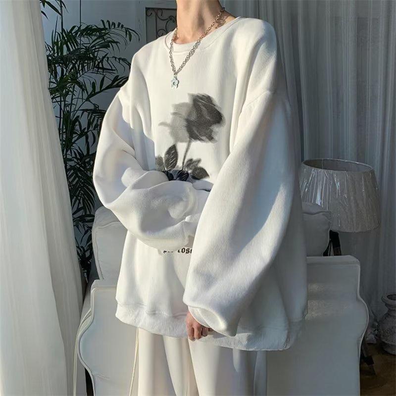 Áo Hoodie Dài Tay Form Rộng In Họa Tiết Thời Trang Dành Cho Nam / Nữ size M-3XL