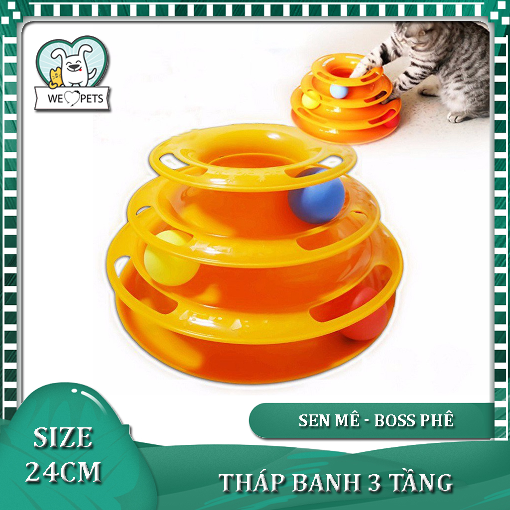 ĐỒ CHƠI THÁP 3 TẦNG CHO MÈO