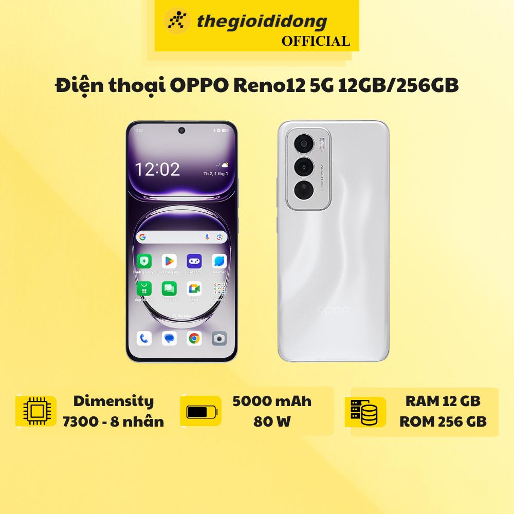 Điện thoại OPPO Reno 12 5G 12GB/256GB - Hàng Chính Hãng