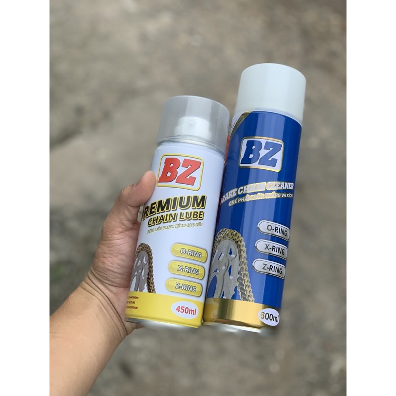 Combo Xịt dưỡng sên cao cấp BZ 450ml và Xịt rửa sên BZ 600ml
