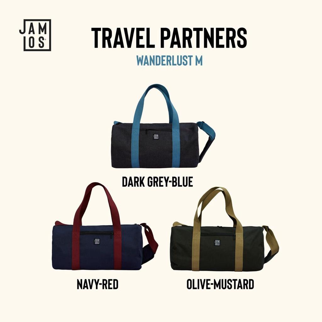 Jamlos Wanderlust Duffle - Túi trống du lịch tập gym vải canvas xách tay đeo chéo thời trang năng động