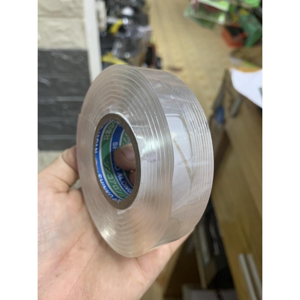Băng Keo 2 Mặt Siêu Dính Trong Suốt 2F x 2M