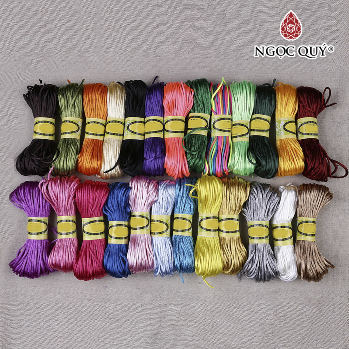 Cuộn 52m dây tim bóng đa sắc 1.5mm - Ngọc Quý Gemstones