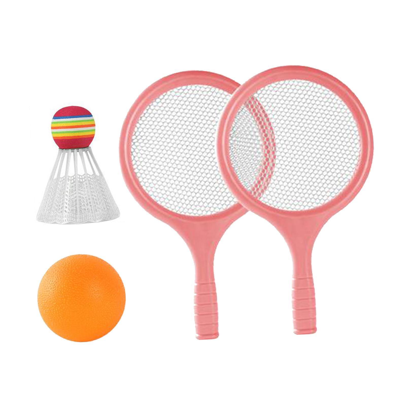 Kids Badminton Tennis Set Badminton Racket with Ball and Badminton Shuttlecock, Double Sports Durable Tennis Racquets Set for Boys, Girls