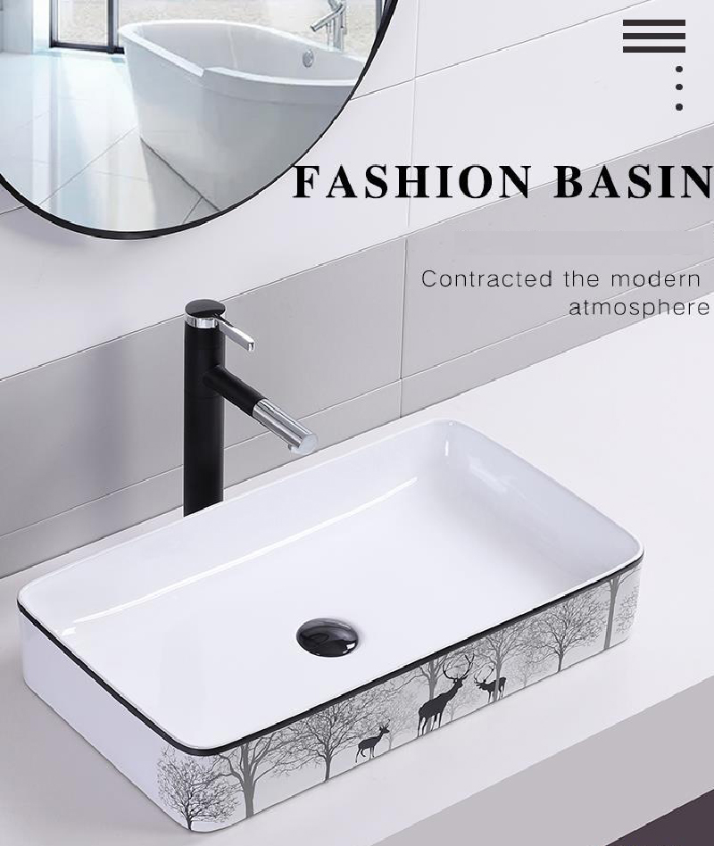 CHẬU LAVABO DƯƠNG BÀN CHỮ NHẬT RANOX RN2051