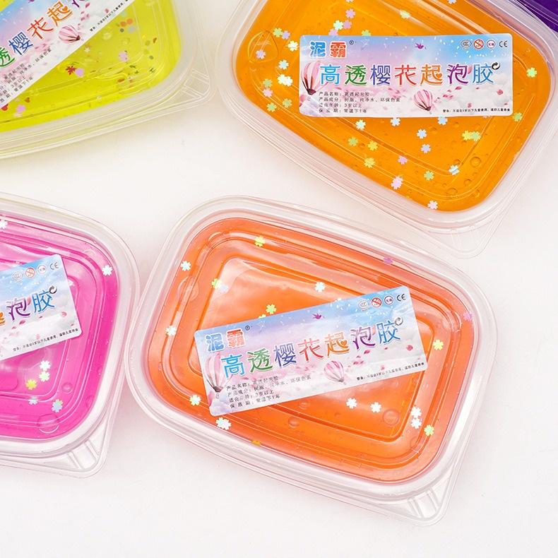 Slime dạng âu bóng trong phối 3 màu nhũ đa dạng Đồ chơi slam đất sét chất nhầy ma thuật squishy