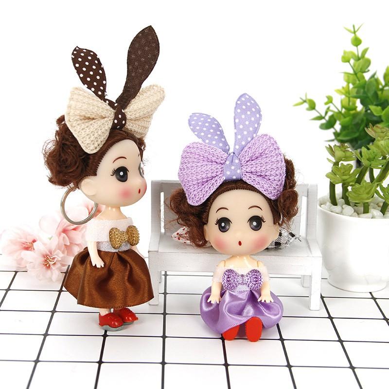 Búp bê chibi có móc khóa treo cặp xinh xắn 12cm loại móc xịn - mẫu 6