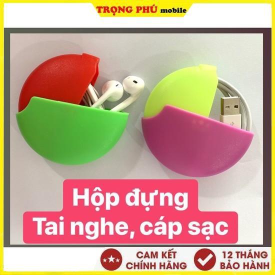 Hộp đựng tai nghe cáp sạc 2 màu tiện lợi