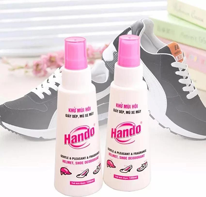 Combo 3 Chai xịt Khử Mùi Hôi Giầy Dép Mũ Bảo Hiểm Hando 120ml