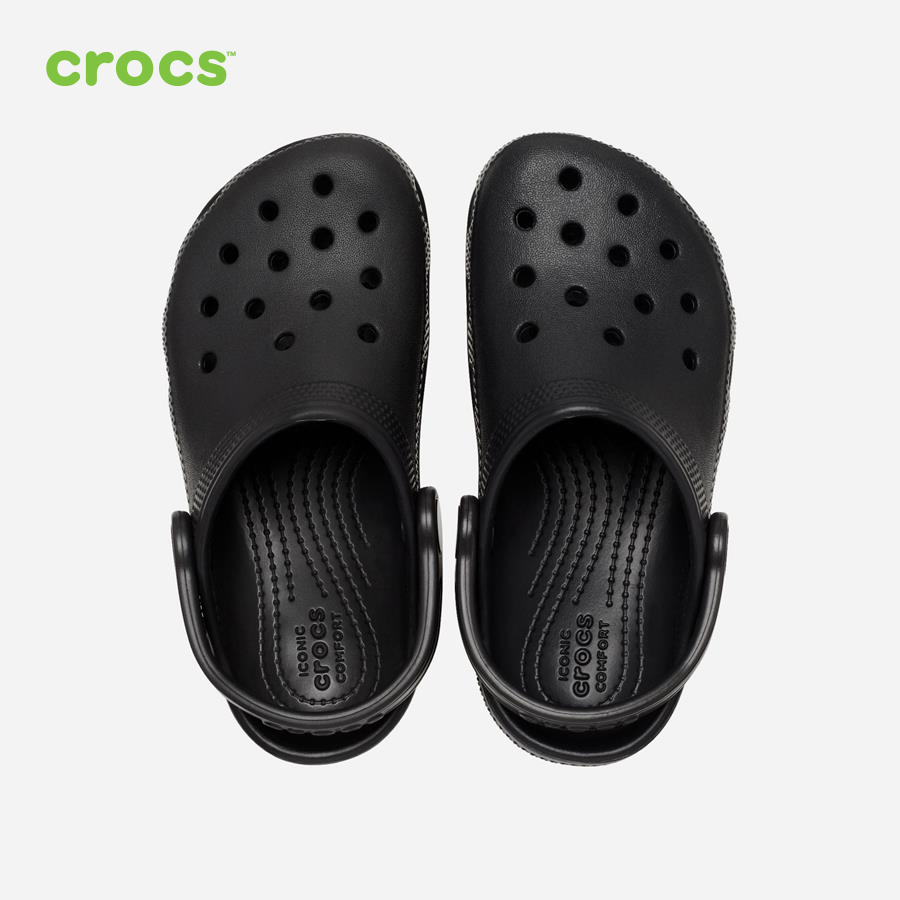 Giày lười trẻ em Crocs FW Classic Clog Toddler Black - 206990-001