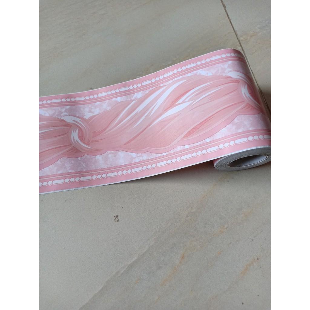 Len dán viền tường XOẮN LỤA HỒNG