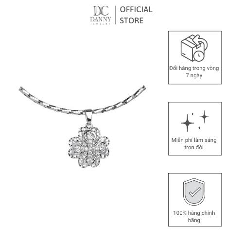 Mặt Dây Chuyền Nữ Bạc 925 Danny Jewelry Xi Bạch Kim DI4GZ026